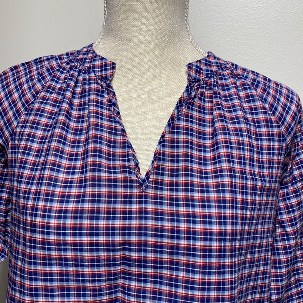 Madewell Plaid Top - Picture 4 of 11